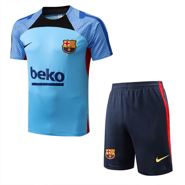 Maglia Formazione Barcellona Set Completo 22/23 Blu